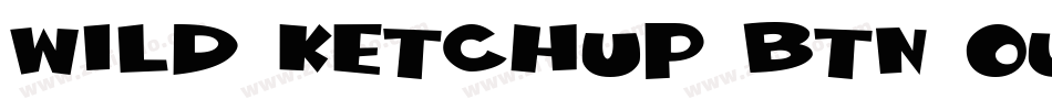 Wild Ketchup BTN Outline Shadow字体转换